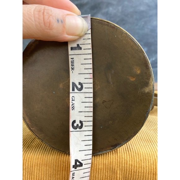 vintage Aztec mayan calendar pitcher vase : brass + copper : handmade - Picture 15 of 17